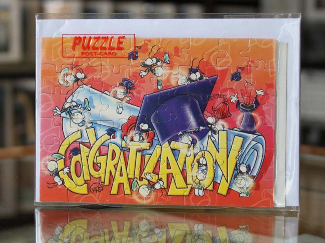 Biglietto d'auguri puzzle