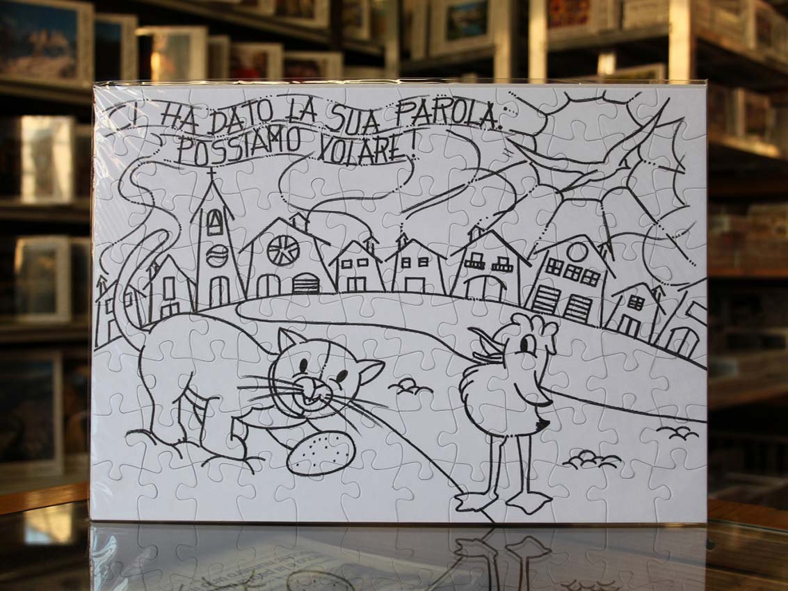 Puzzle da colorare per bambini