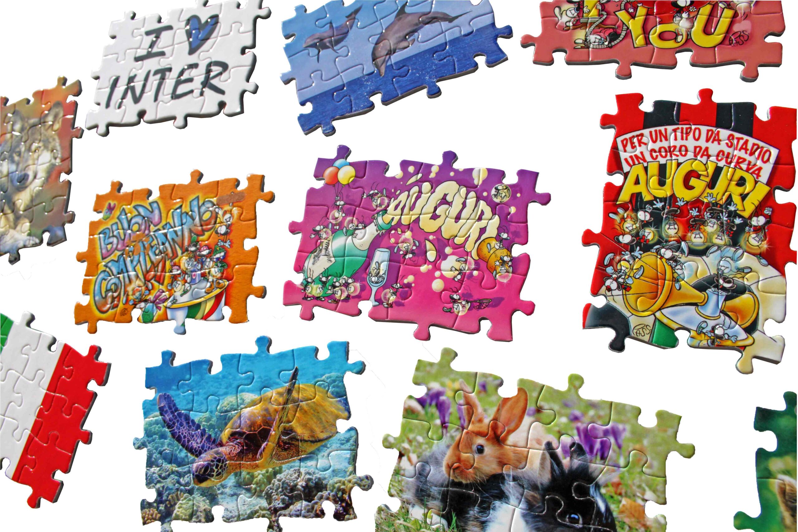 Puzzle da colorare per bambini